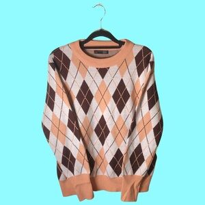 SHEIN (Dazy) Workwear 90’s Preppy Pink Cozy Knit Sweater Size XL NWOT